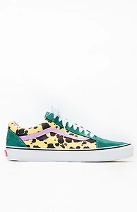 Awake NY x Vans Green Animal Spots Classic Old Skool Shoes