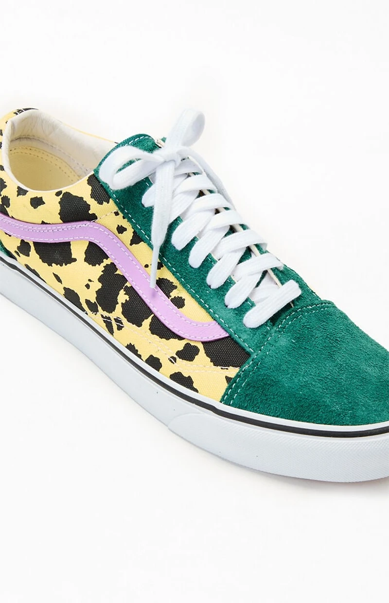 Awake NY x Vans Green Animal Spots Classic Old Skool Shoes
