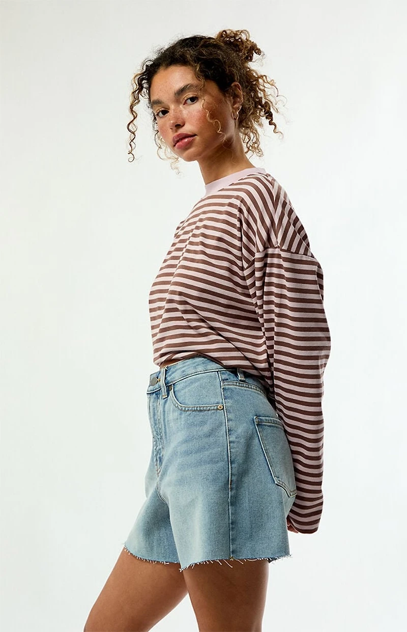 Billabong Riley High Waisted Cutoff Jean Shorts