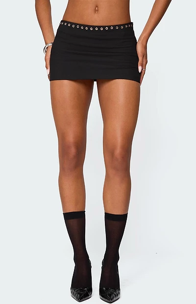 Edikted Jaxie Grommet Mini Skort