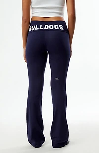 HYPE & VICE Yale Bulldogs Fold-Over Yoga Pants