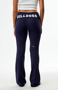 HYPE & VICE Yale Bulldogs Fold-Over Yoga Pants