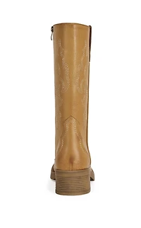 AZALEA WANG Women's Mariana Tan Western Boots