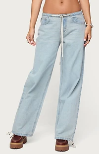 Edikted Meggie Low Rise Jeans