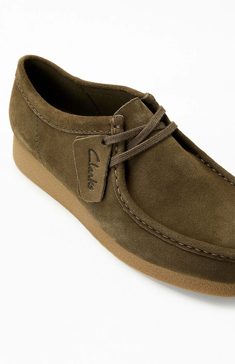 Clarks Olive Wallabee Evo Low Shoes