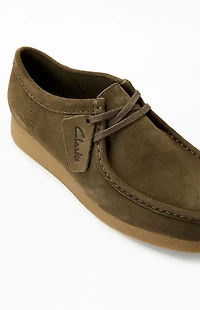 Clarks Olive Wallabee Evo Low Shoes