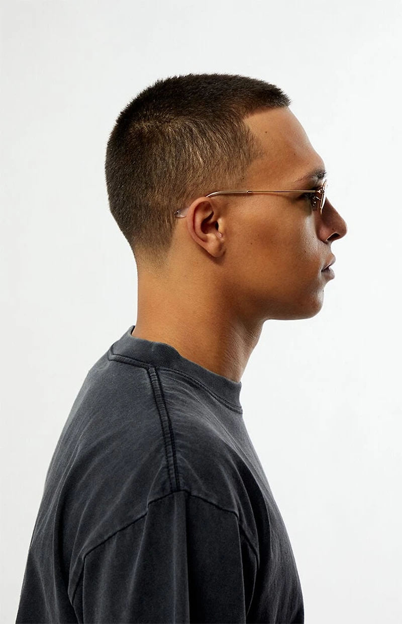 Ray-Ban Gold Metal Wired Icon Sunglasses