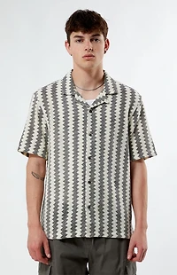 Pacsun Chevron Blocked Camp Shirt