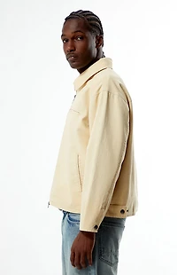 Pacsun Tan Washed Canvas Gas Jacket