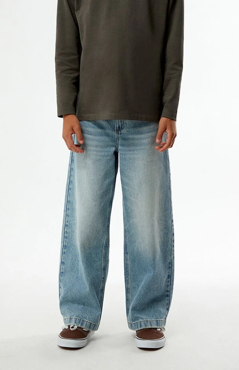 Pacsun Kids Baggy Jeans Light Indigo