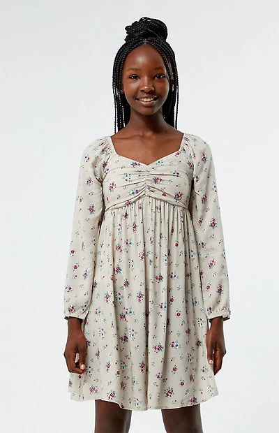 Pacsun Kids Ditsy Long Sleeve Mini Dress