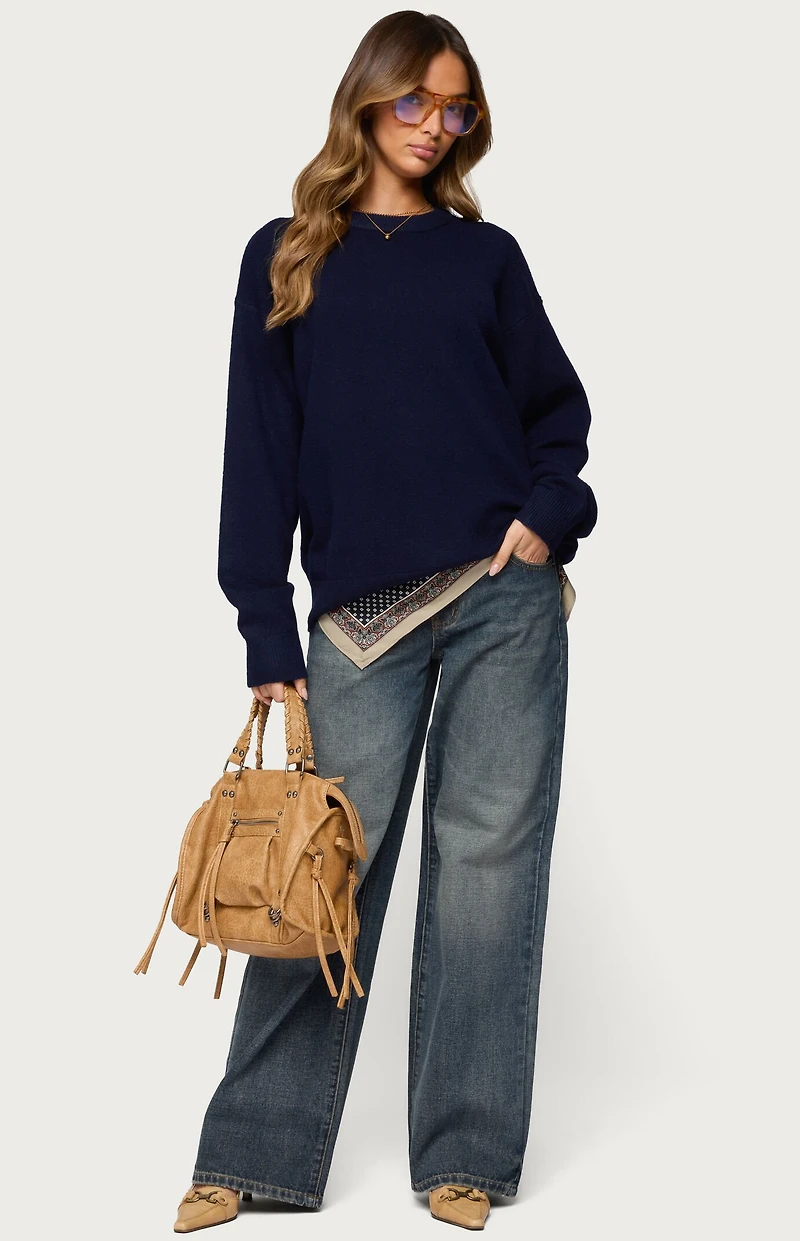 Edikted Ximenia Cutout Back Sweater