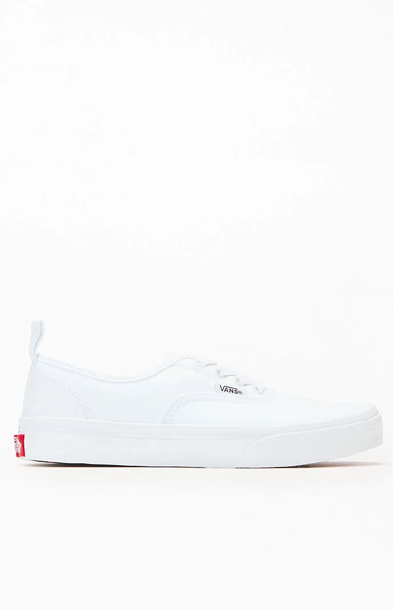 Vans Kids White Authentic Elastic Lace Shoes