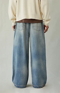 Pacsun Ryder Ultra Baggy Jeans Medium Blue Tint