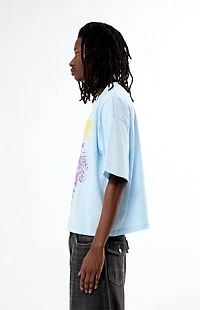 Pacsun Purple Cropped Boxy T-Shirt