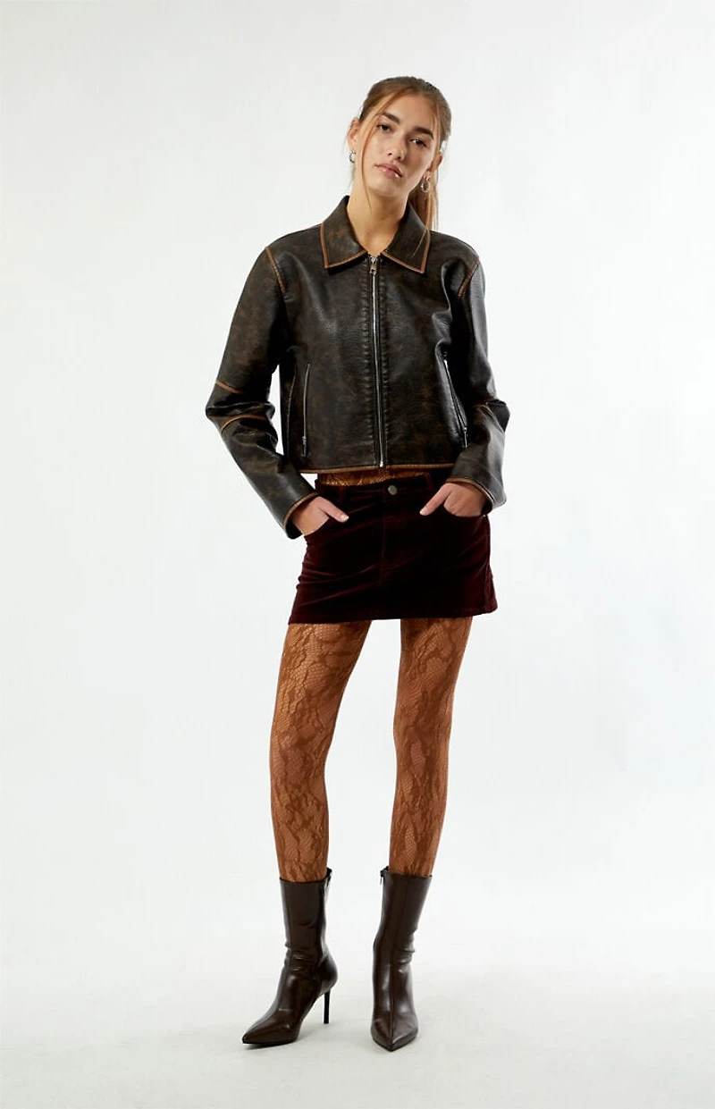 Pacsun Brown Lace Tights