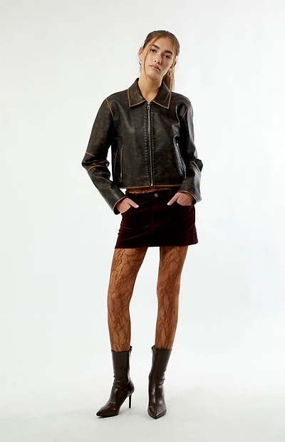 Pacsun Brown Lace Tights