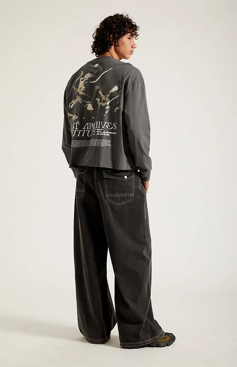 Pacsun Ryder Ultra Baggy Jeans Vintage Wash Black