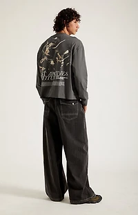 Pacsun Ryder Ultra Baggy Jeans Vintage Wash Black