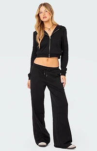 Edikted Annalise Zip Front Hoodie