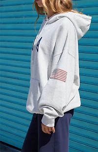 John Galt Silver Christy USA Oversized Hoodie