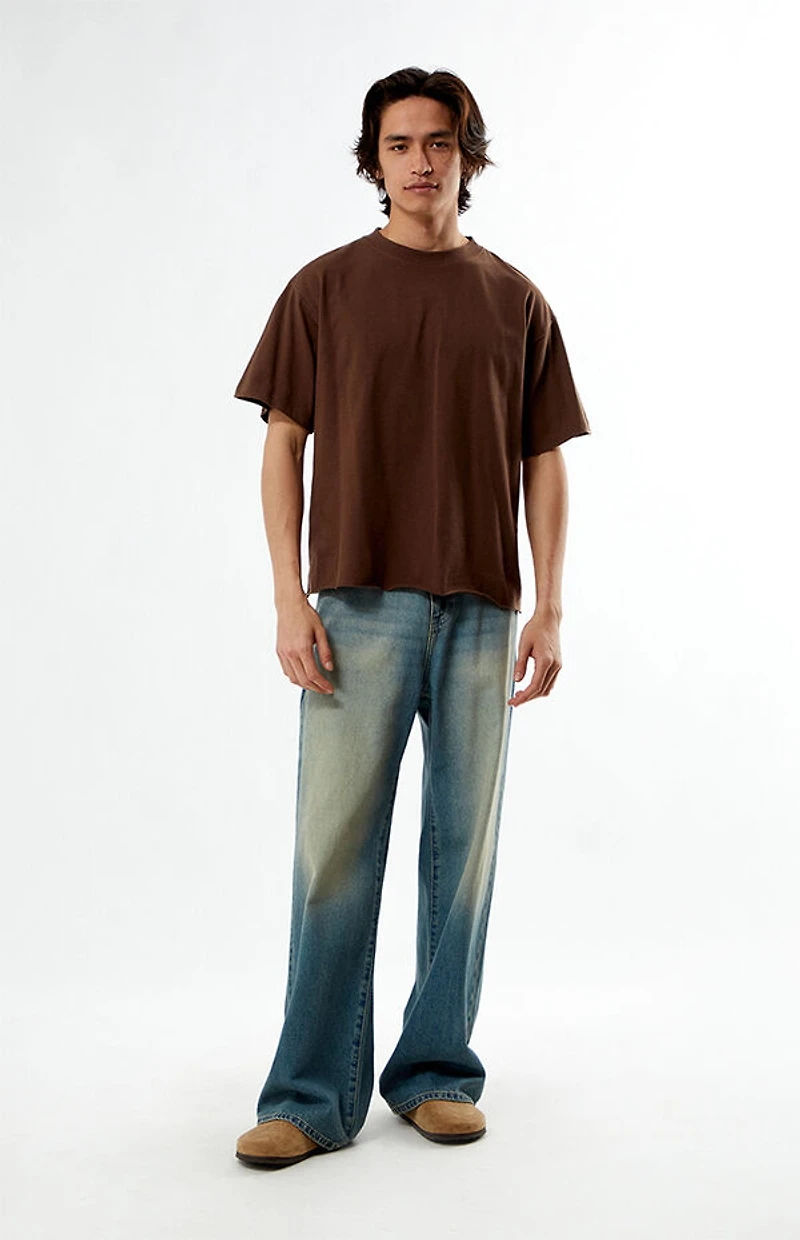 Pacsun Brown Premium Cropped T-Shirt