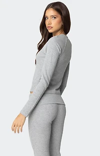 Edikted Sab Waffle Knit Top