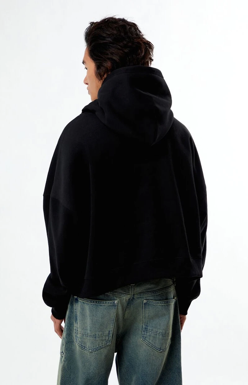 Pacsun Lost Space Puff Graphic Cropped Hoodie