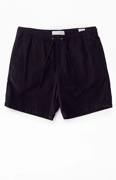 Pacsun Black Cole Slubby Volley Shorts