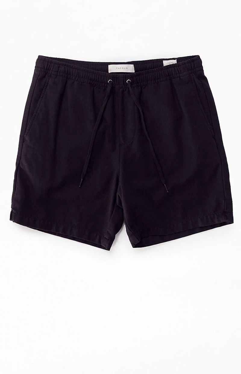 Pacsun Black Cole Slubby Volley Shorts