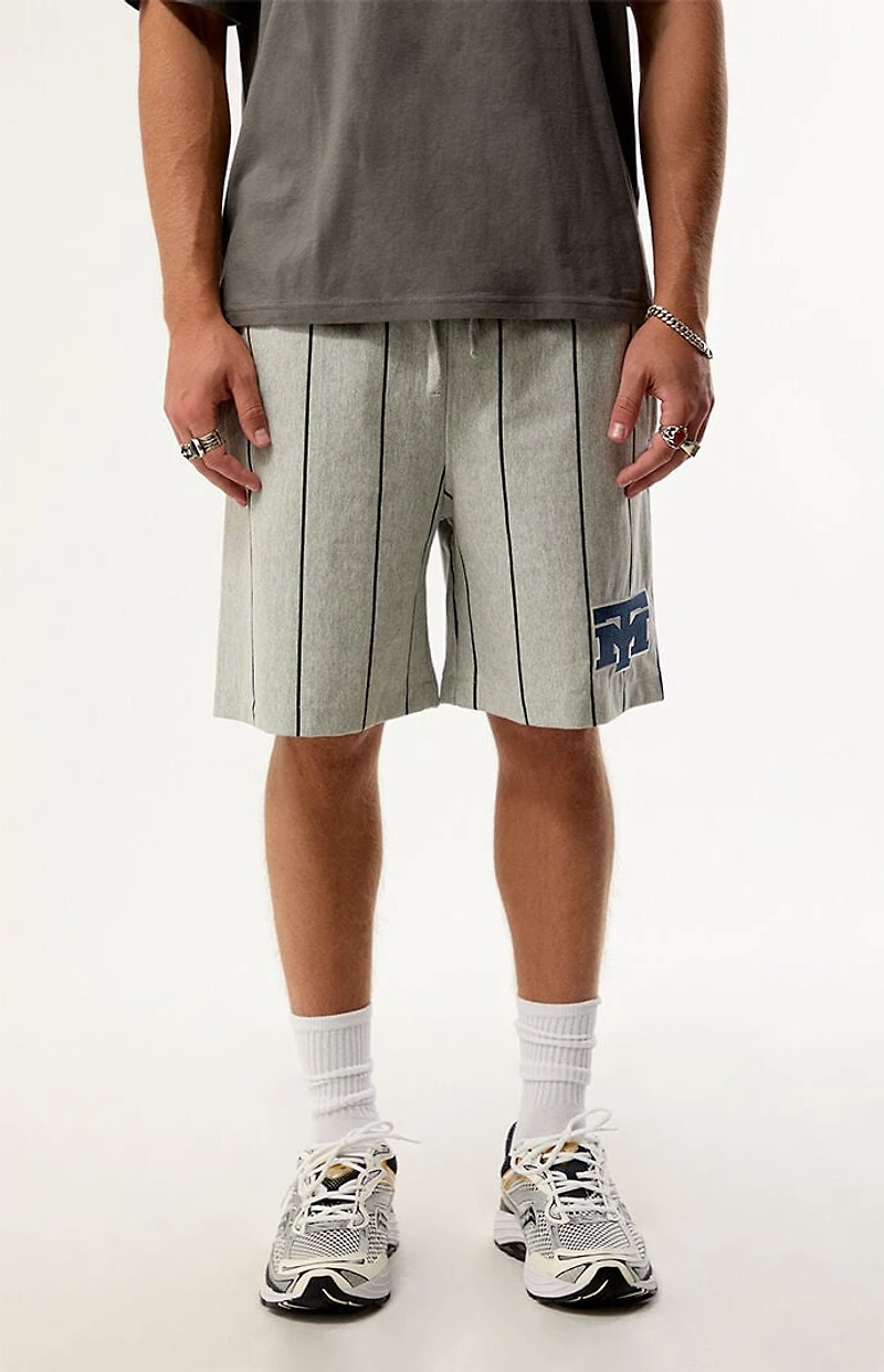 Tyson Pinstripe Fleece Sweat Shorts