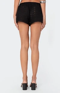 Edikted Jael Eyelet Shorts