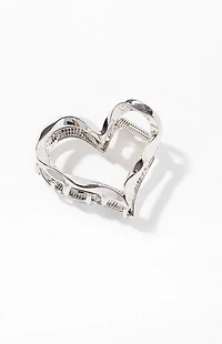 LA Hearts Heart Metal Hair Claw Clip