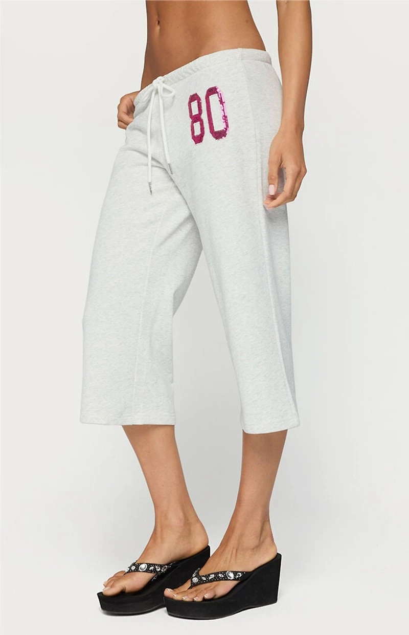 Edikted 80 Sequin Capri Sweatpants