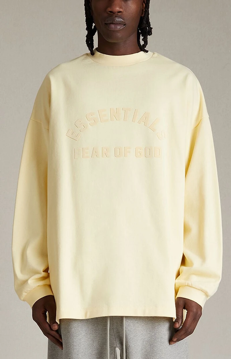 Fear of God ESSENTIALS Garden Yellow Long Sleeve T-Shirt