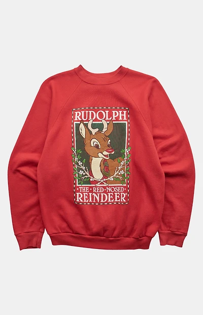PS VINTAGE 90s Rudolph  Crew Neck Sweatshirt