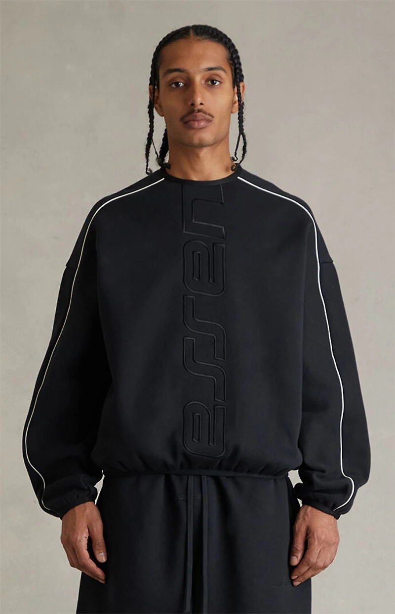 Fear of God ESSENTIALS Vintage Black Active Trace Modern Crew Neck Sweatshirt