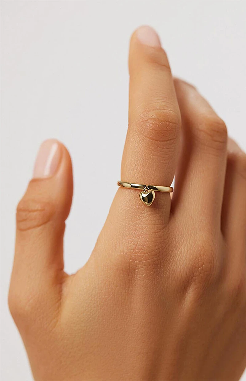 Ana Luisa Leia Heart Ring
