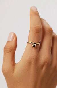 Ana Luisa Leia Heart Ring