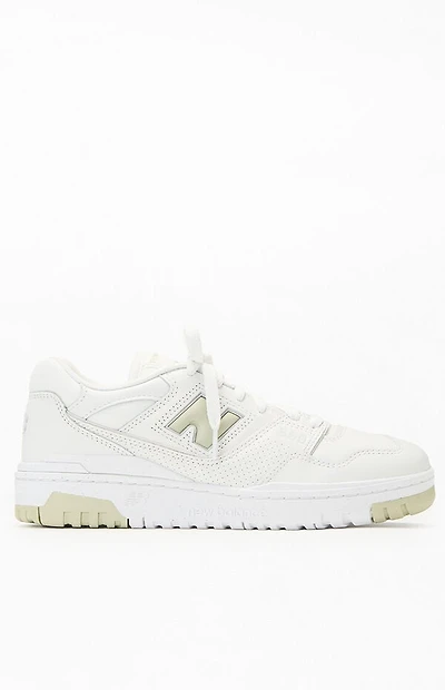 New Balance Women's Olive & White 550 Sneakers
