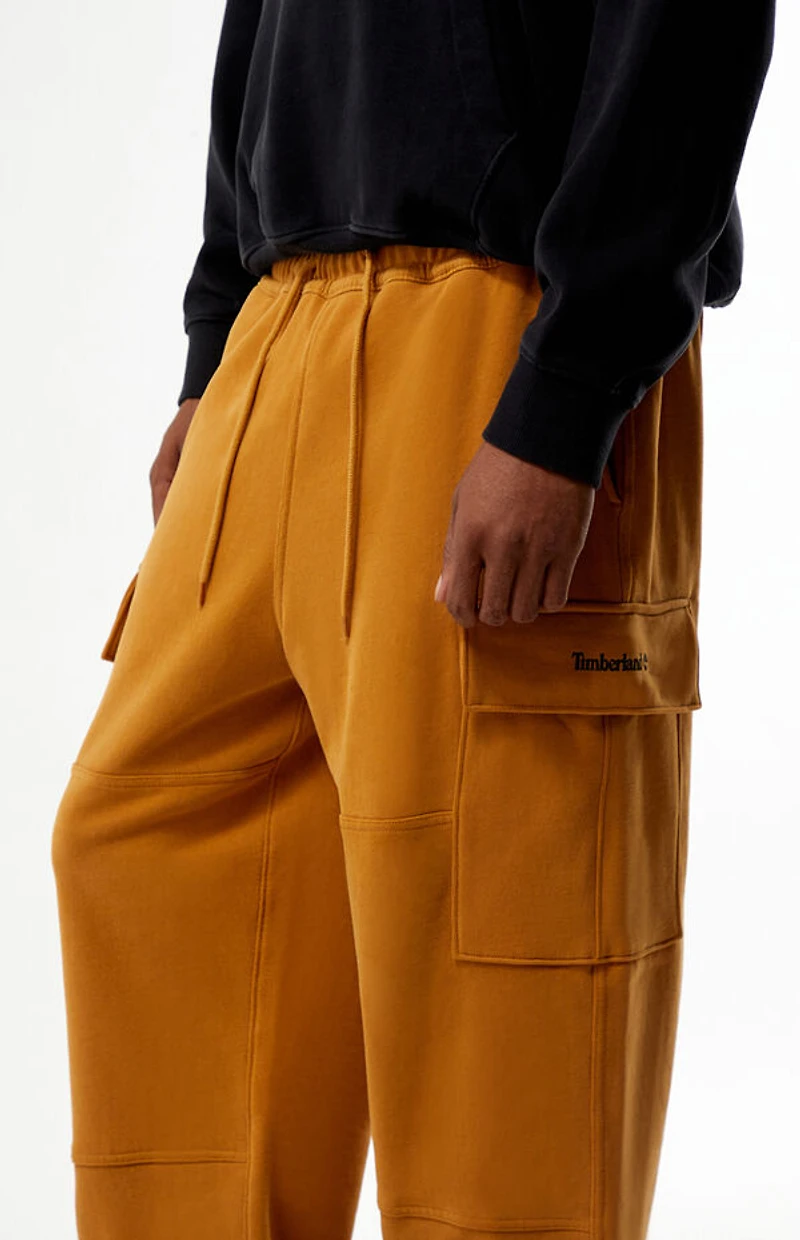 Timberland Tan Baggy Cargo Sweatpants