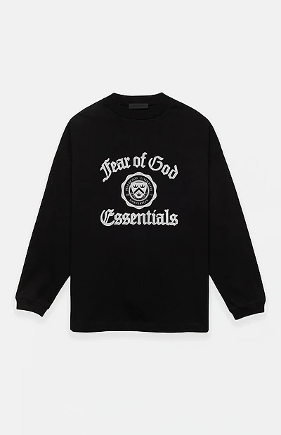 Fear of God ESSENTIALS Black Heavy Long Sleeve T-Shirt