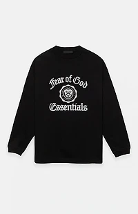 Fear of God ESSENTIALS Black Heavy Long Sleeve T-Shirt
