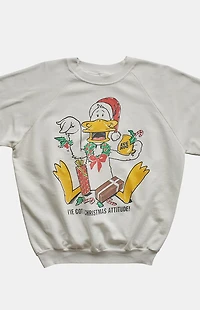 PS VINTAGE '90s Christmas Attitude Crew Neck Sweatshirt