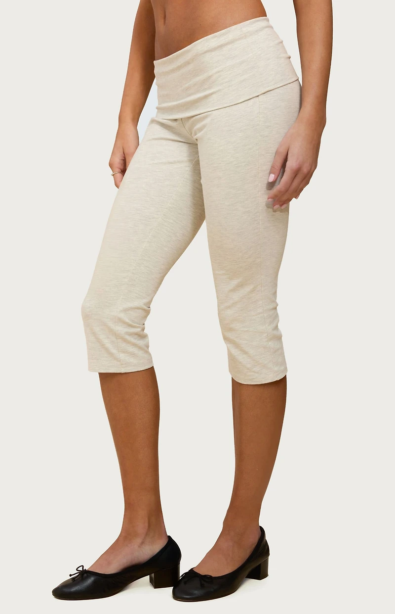 Edikted Rocio Foldover Capri Pants