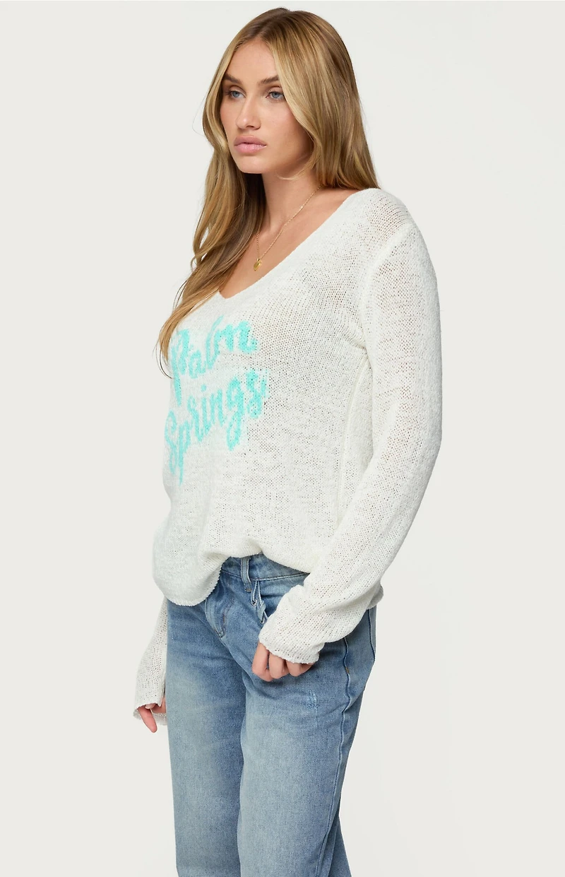 Edikted Palm Springs Light Knit Sweater