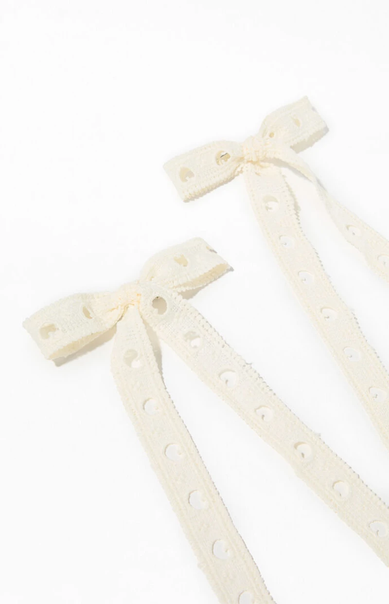 LA Hearts 2 Pack Crochet Hair Clips