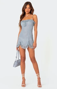 Edikted Fairy Girl Lace Mini Dress