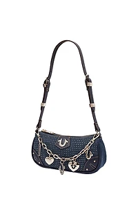 True Religion Sparkle Denim Shoulder Bag