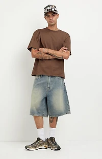 Pacsun Parker Baggy Jean Shorts Medium Blue